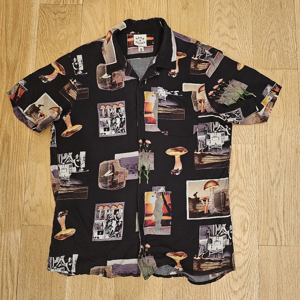 Born x Raised After School Print Button Up
